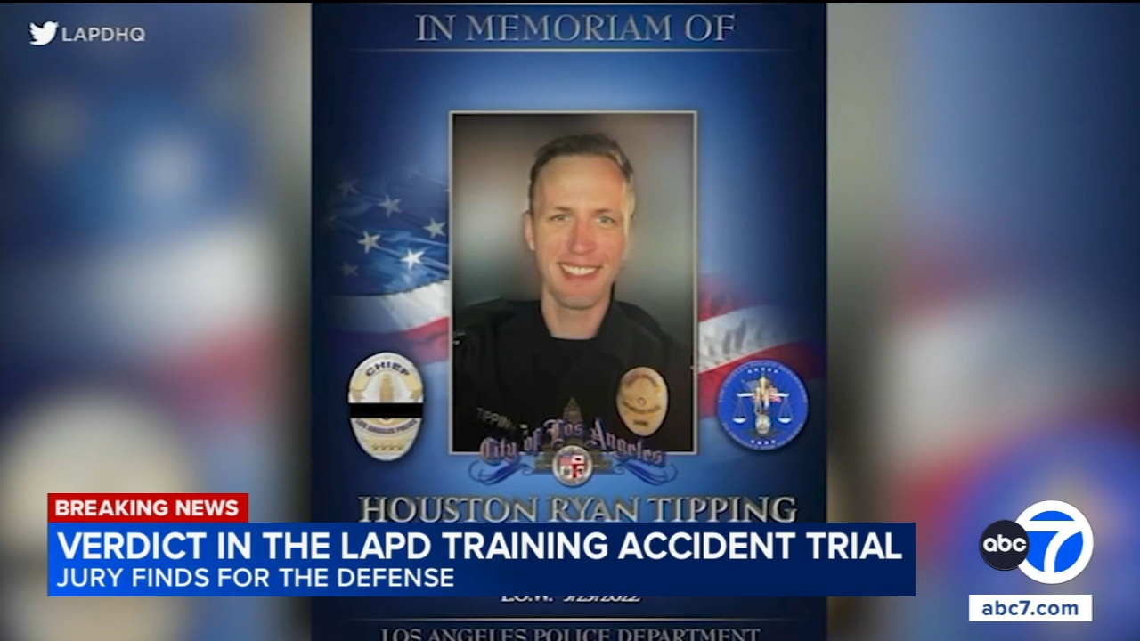 LAPD officer found not liable in fellow officer's training death; family plans to appeal