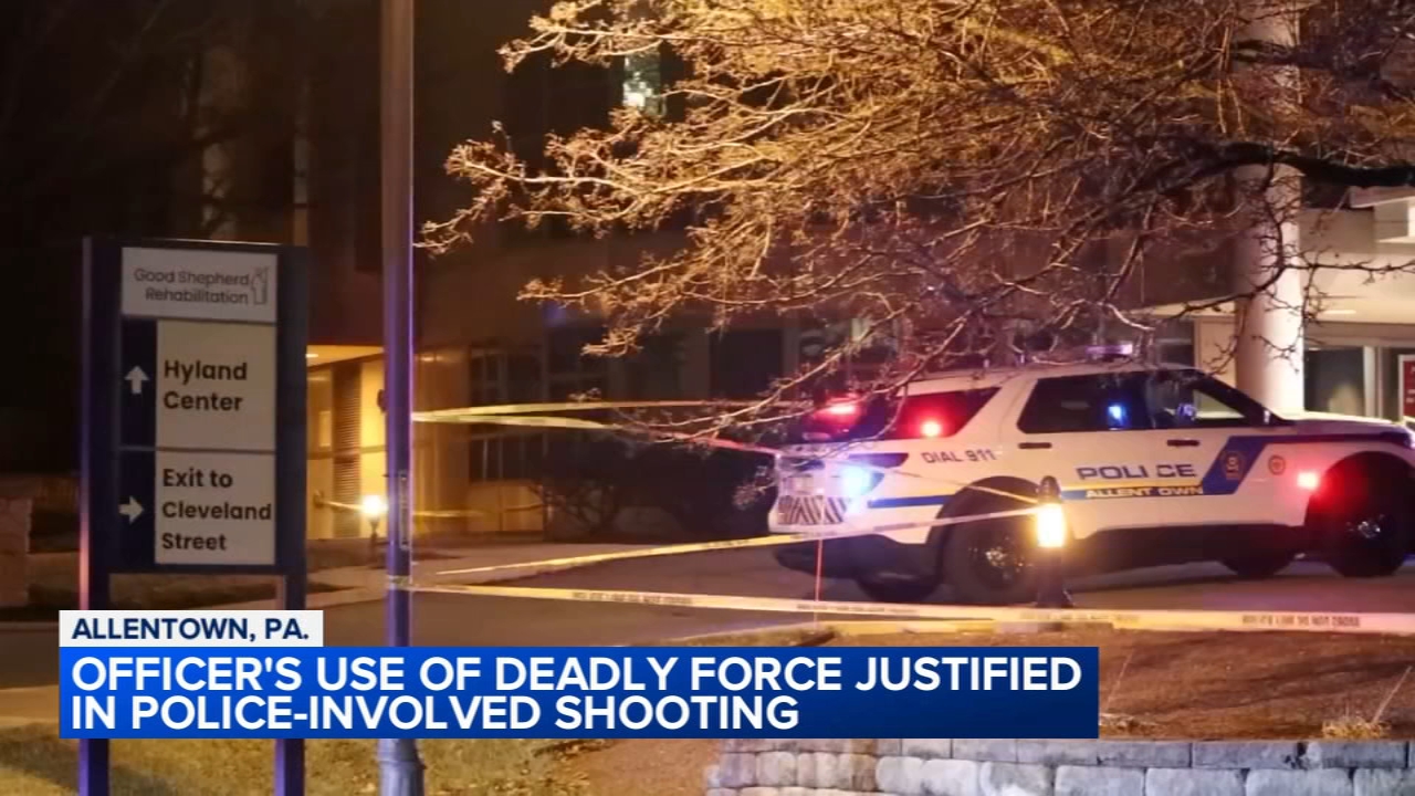 DA: Officer's deadly force justified in Allentown police-involved shooting