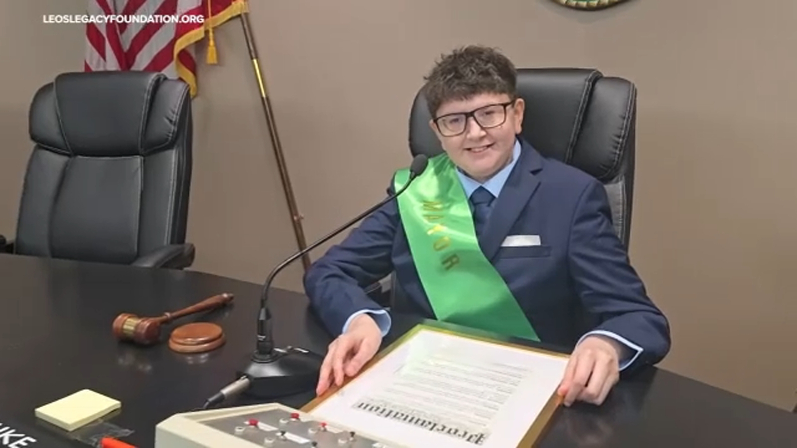 Young boy awaiting heart surgery serves as Atwater's 'Mayor for the Day'