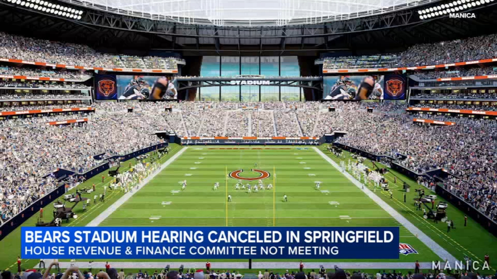 Illinois House committee cancels meeting to hear Chicago Bears stadium bill