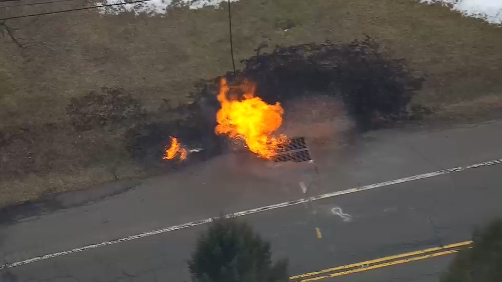 Gas main fire in Hillsborough prompts temporary evacuations, road closures