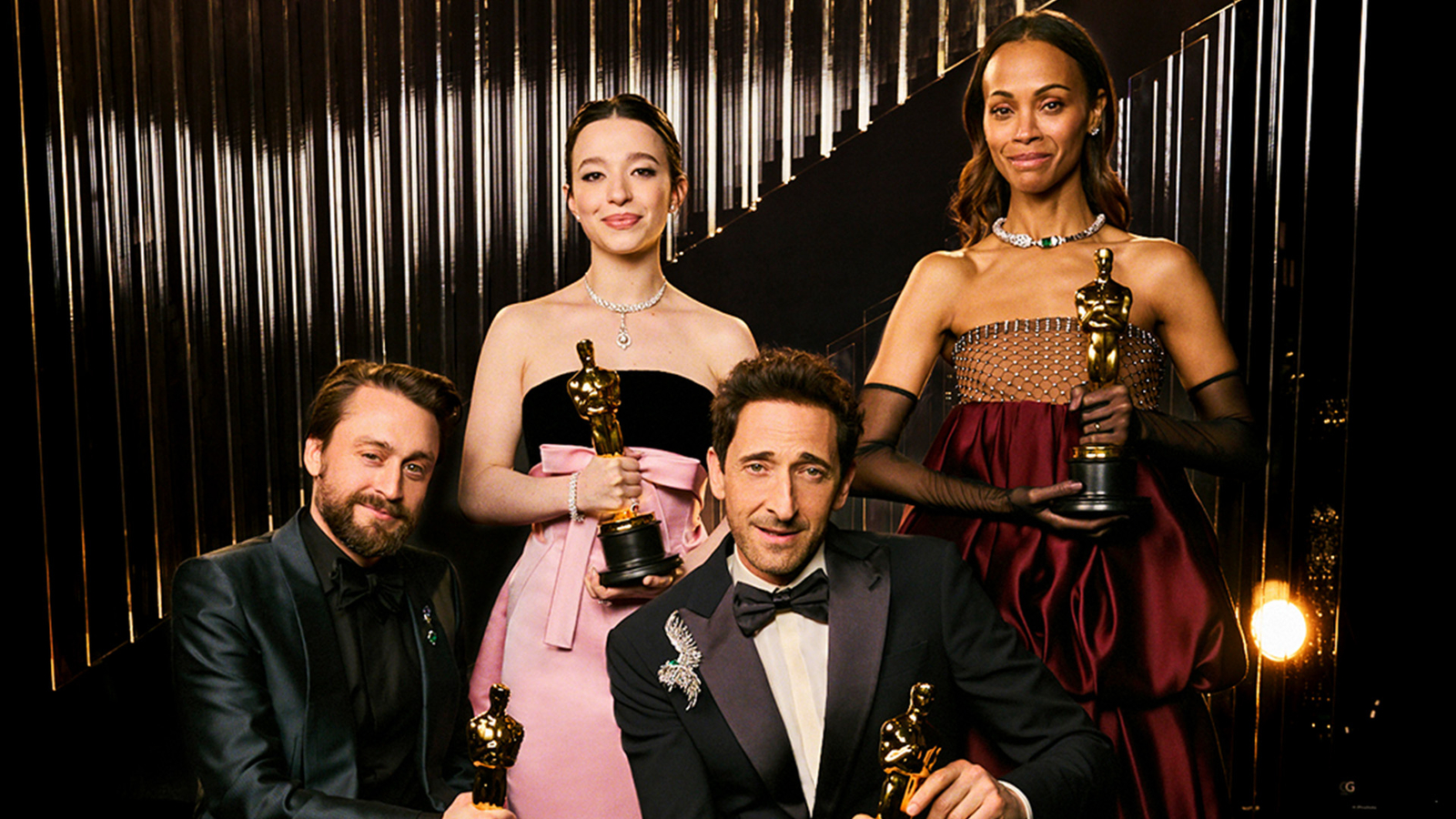 Oscar winners Adrian Brody, Mikey Madison, Kieran Culkin, Zoe Saldaña to present at 2026 Oscars