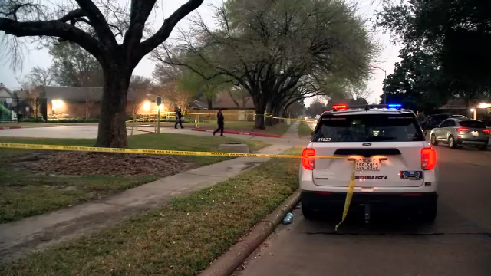 Law enforcement surrounded the scene of a shooting in northwest Harris County that left multiple people hurt, according to the Harris County Precinct 4 Constable.