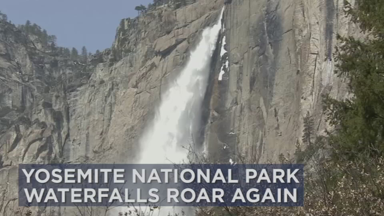 Yosemite waterfalls roaring just in time for spring break