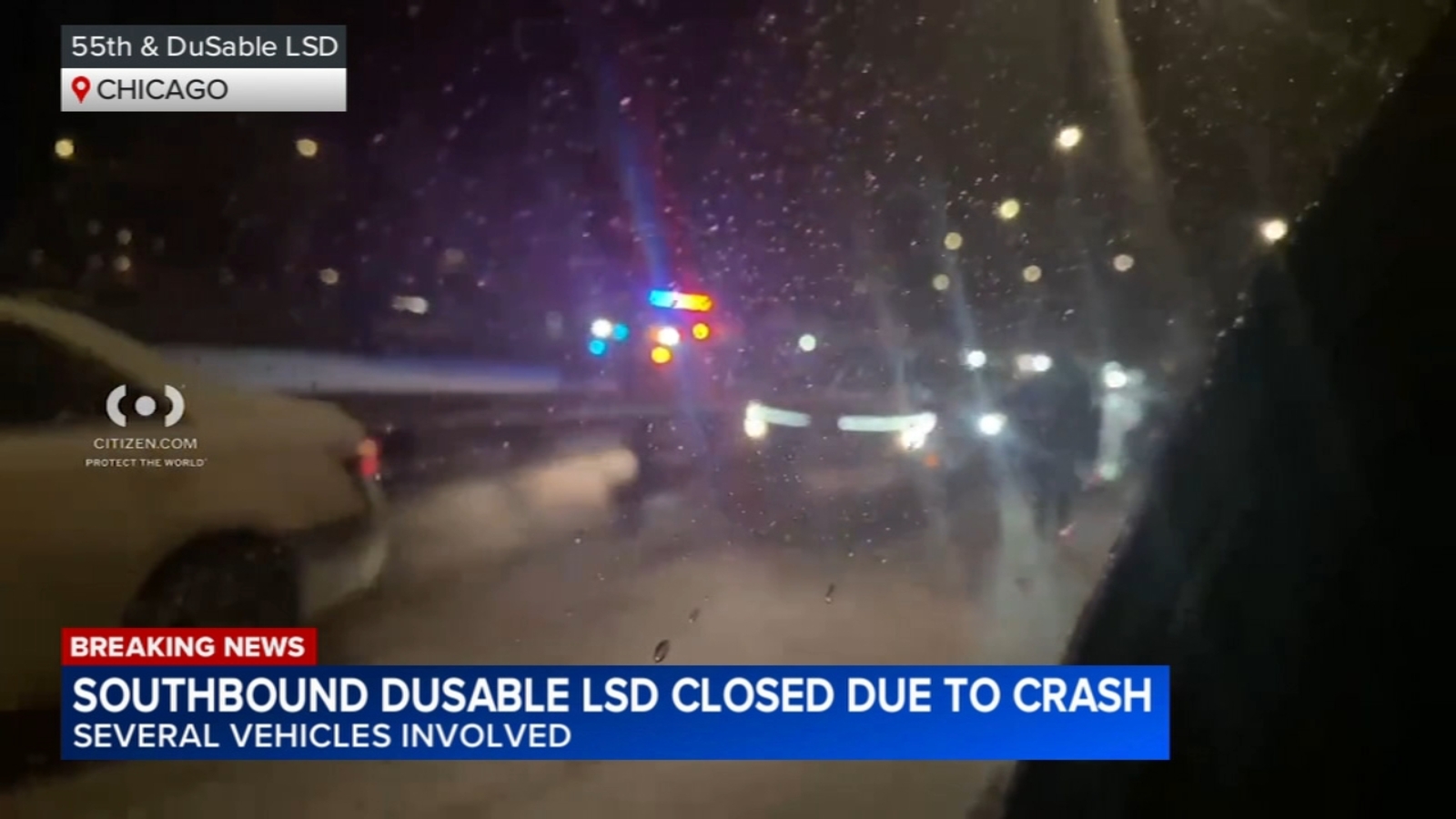 Chicago traffic: All lanes of southbound DuSable Lake Shore Drive ...