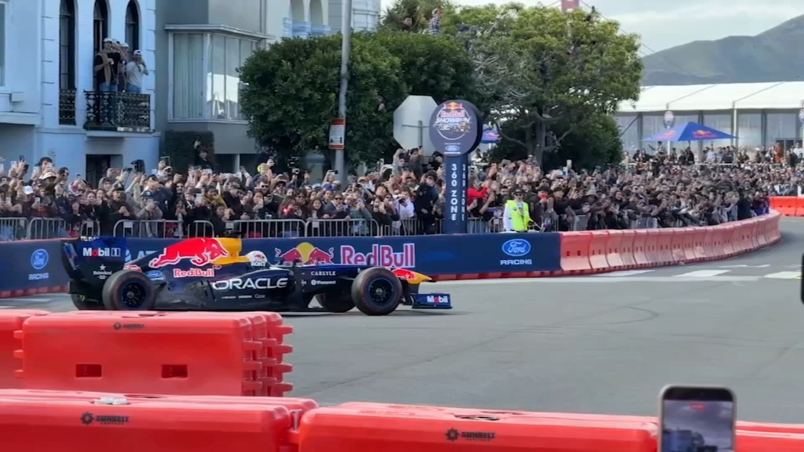Red Bull Racing takes over San Francisco's Marina Blvd. for Formula 1 showcase