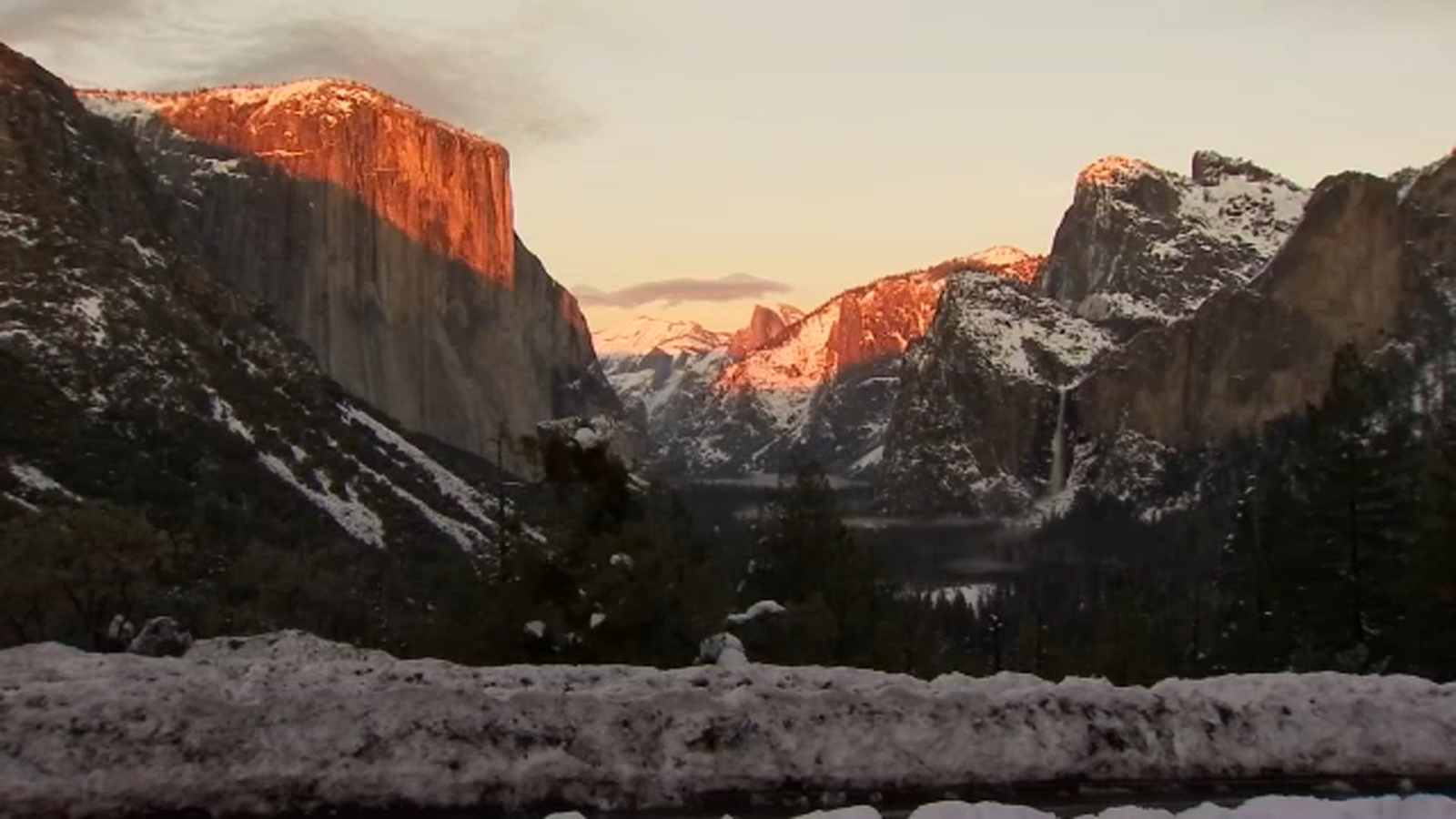 Some travelers turned away from Yosemite due to winter weather