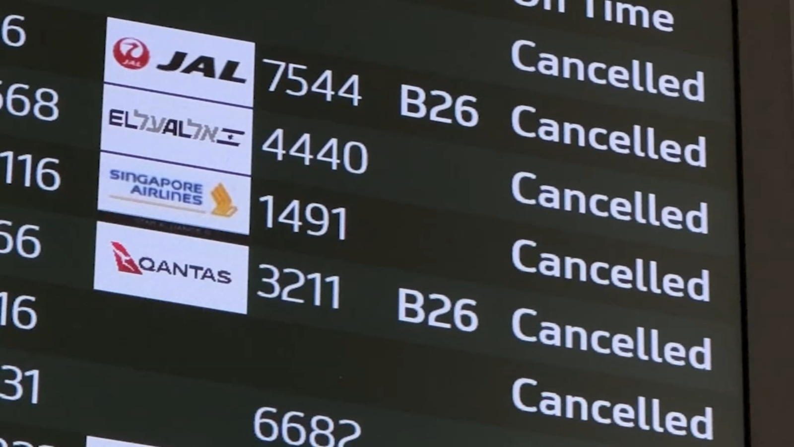 Flight cancellations snowball at San Francisco Airport due to Northeast blizzard