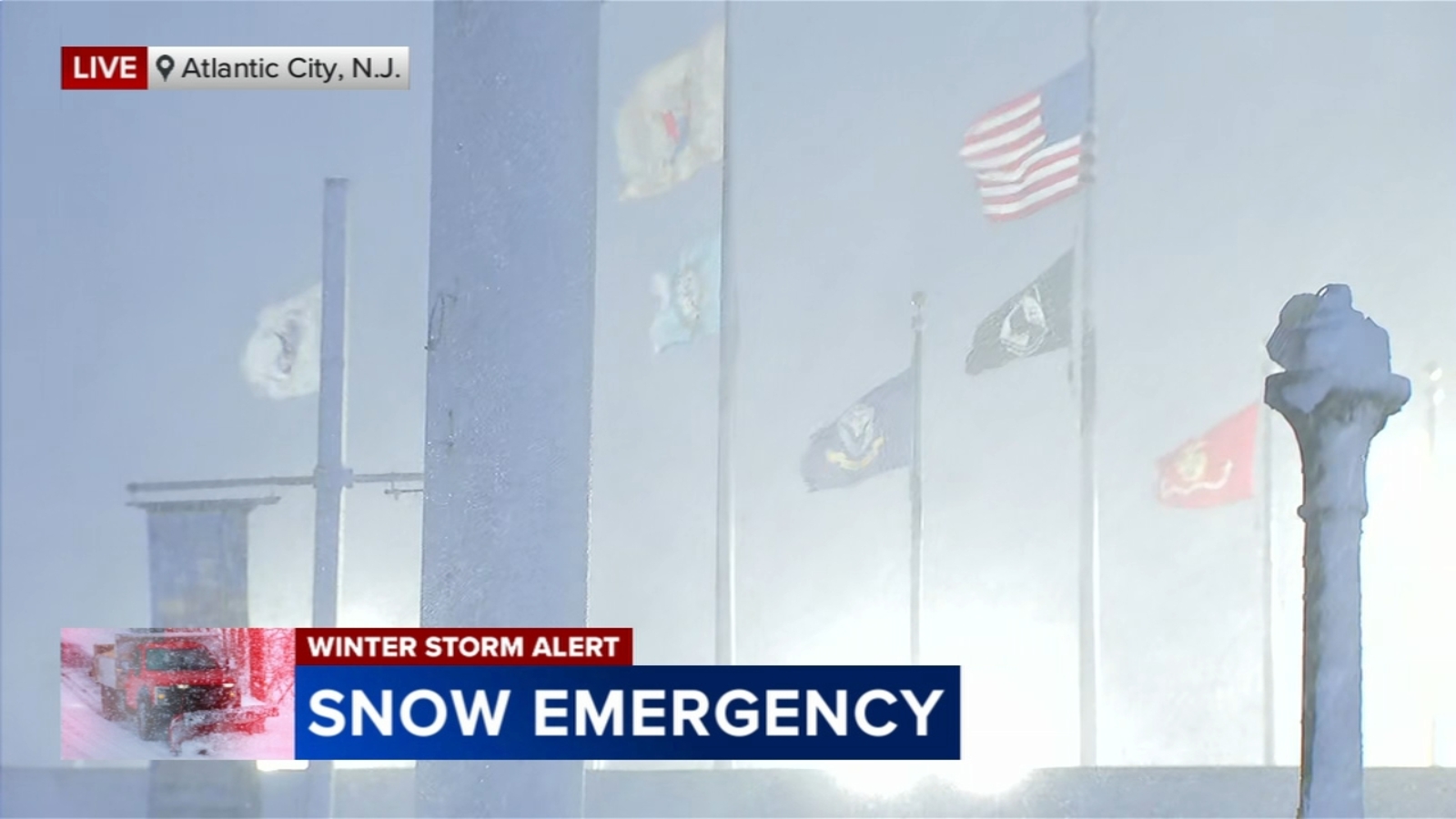 Nor'easter brings heavy snow, high winds to Atlantic City, NJ - 6abc ...