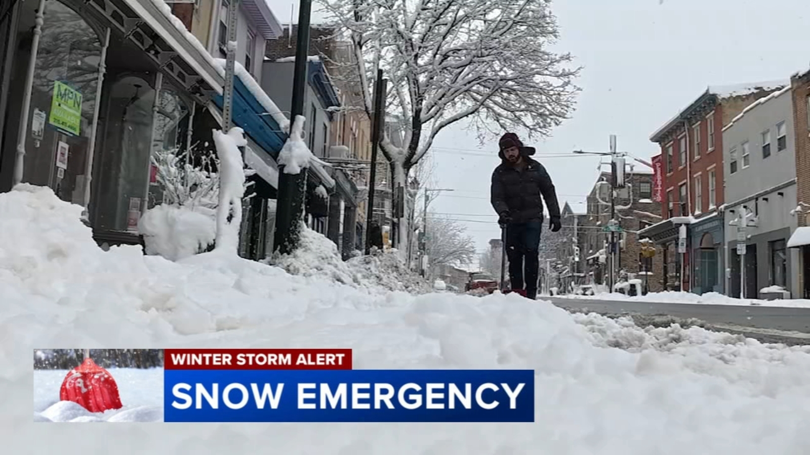 Crews, business owners work to make roads, sidewalks passable in Roxborough