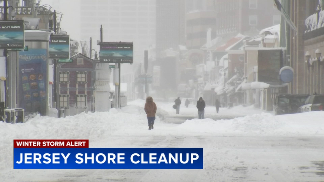 Atlantic City, NJ digs out from more than a foot of snow