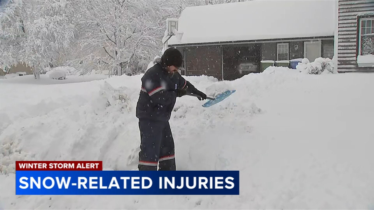 Doctors warn heavy, wet snow brings surge in shoveling injuries