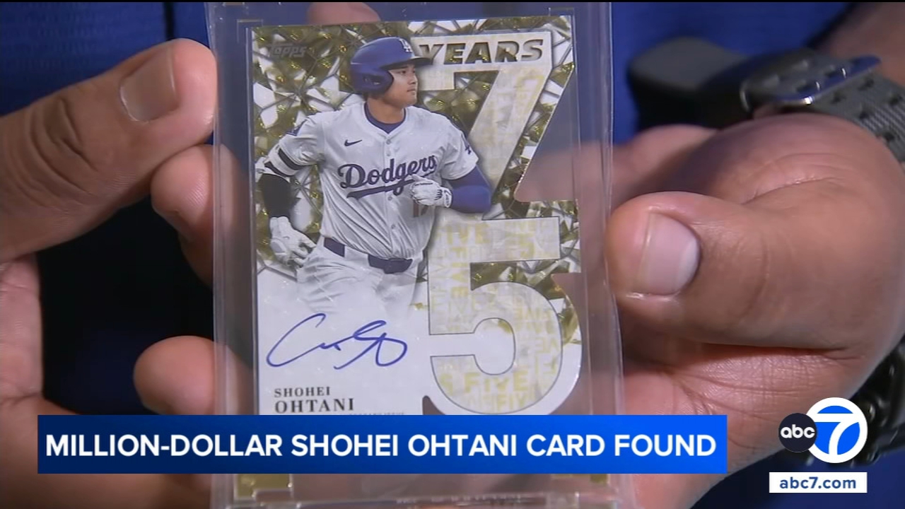 Shohei Ohtani baseball card pulled by collector in Claremont could be worth more than $1 million