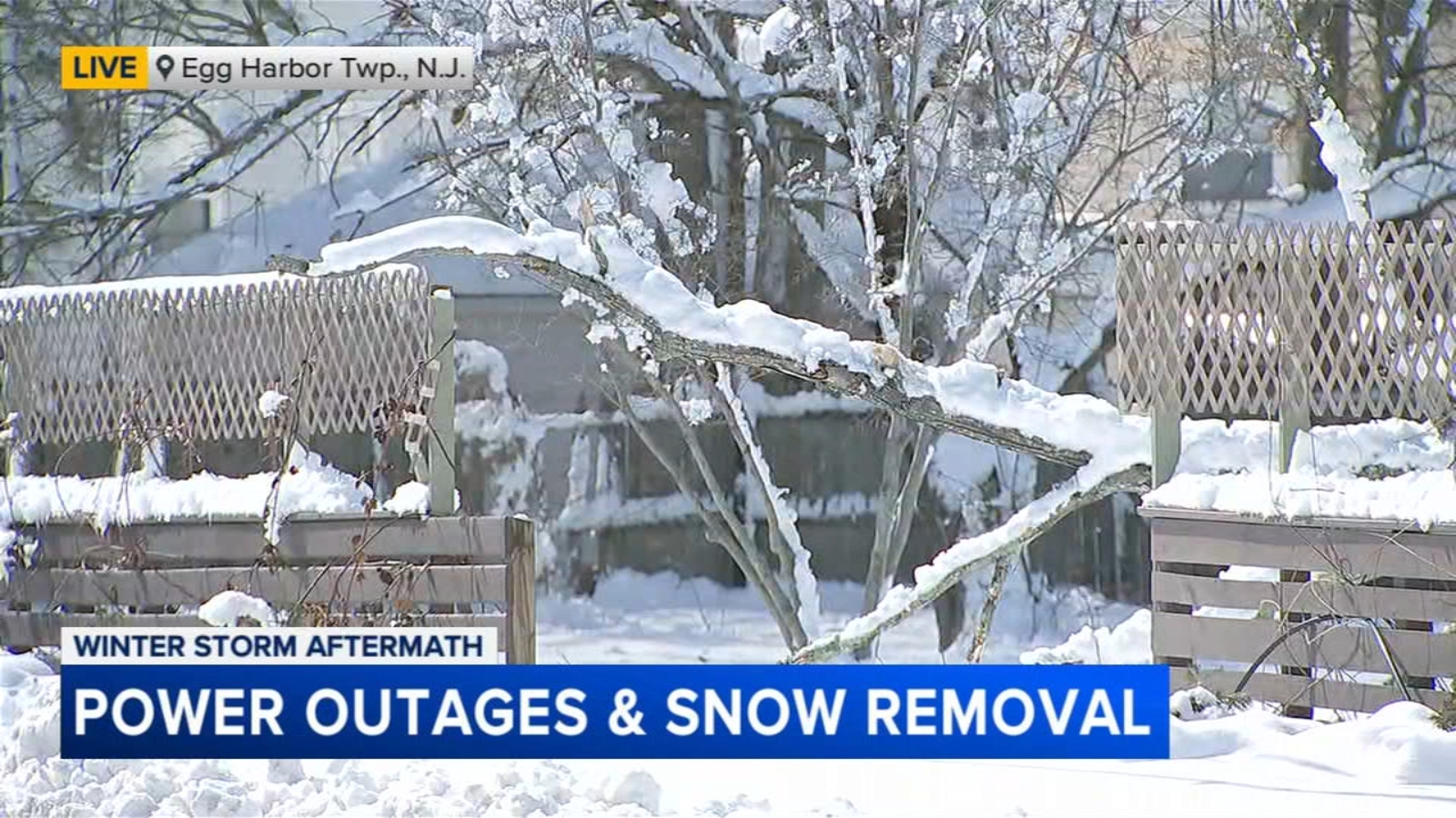 Snowstorm leaves thousands without power across New Jersey