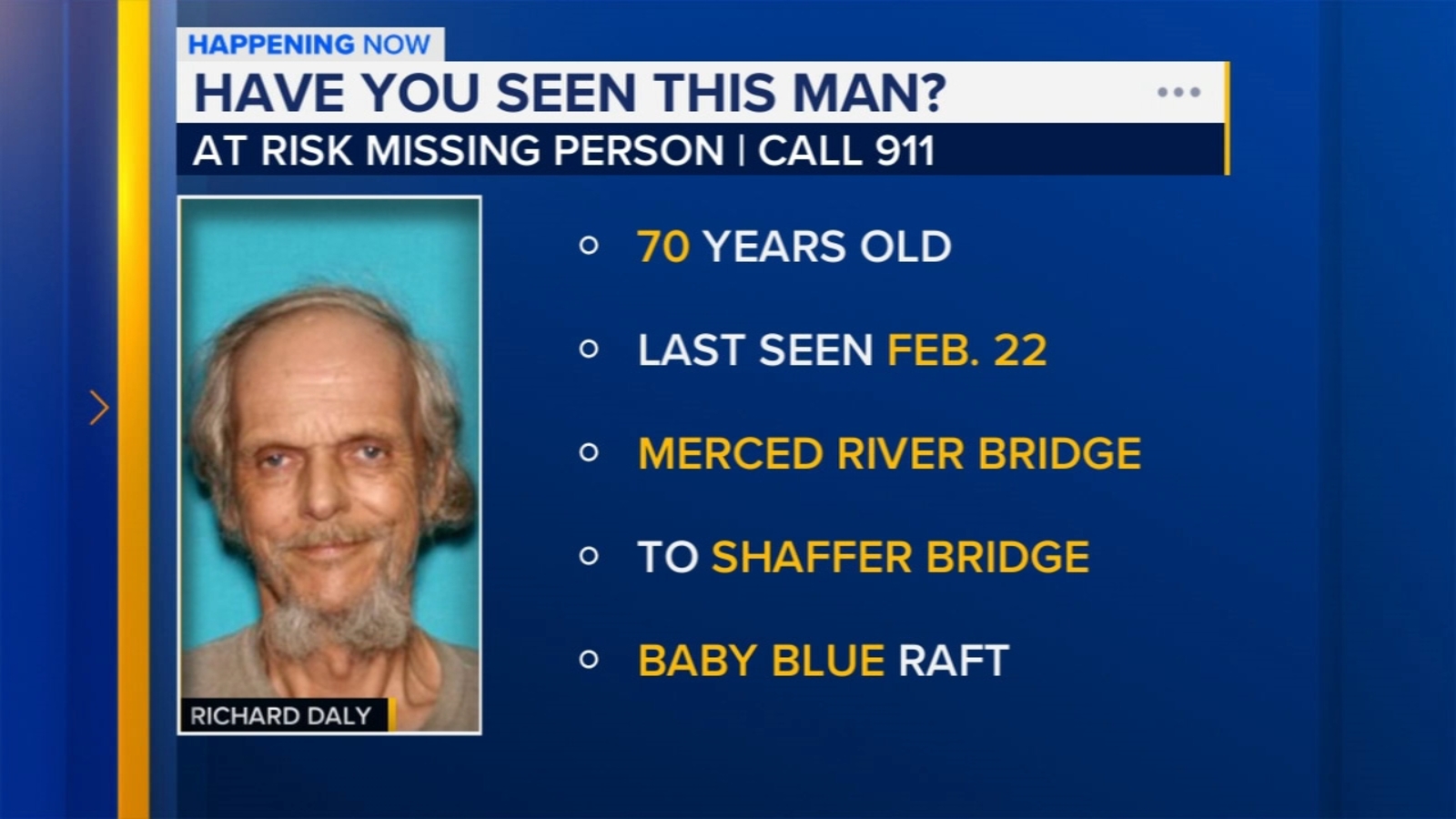 Merced County deputies searching for missing 70-year-old man