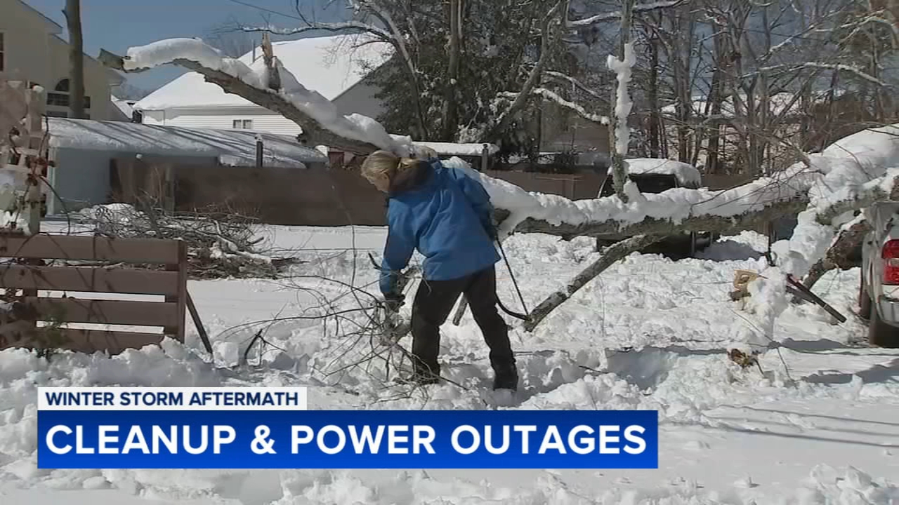 Snowstorm leaves thousands without power across New Jersey