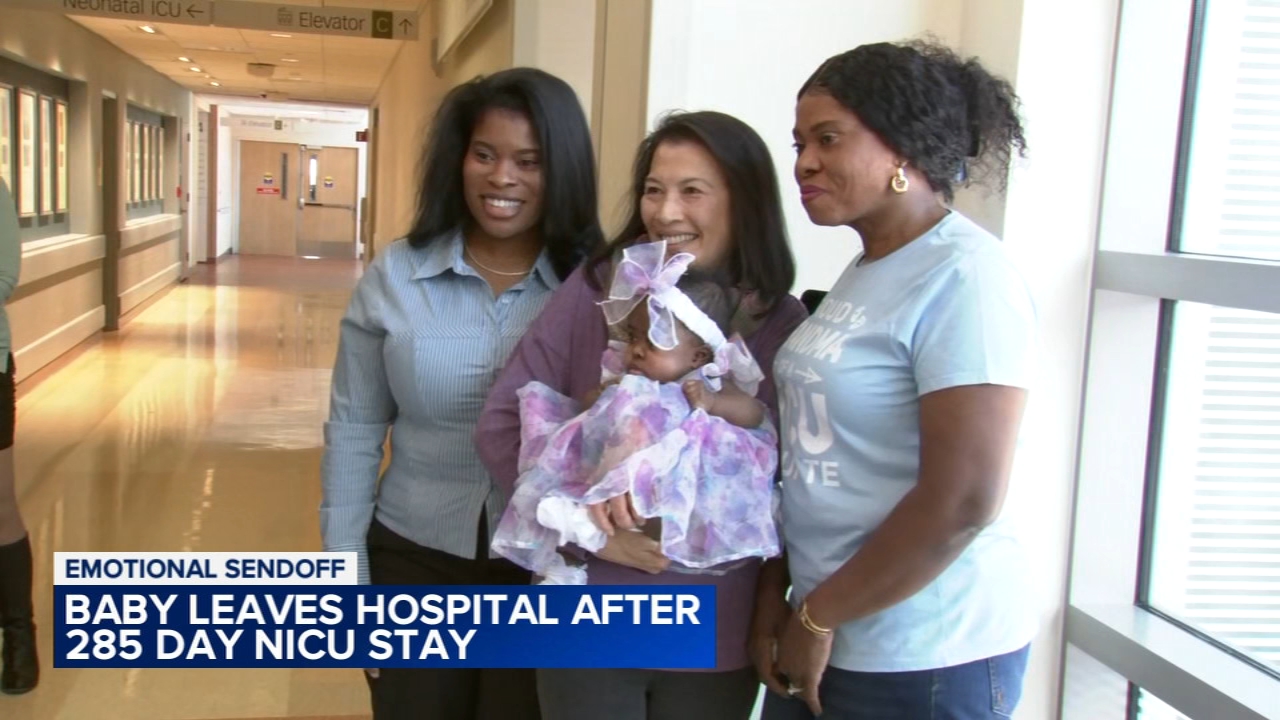 Baby born at 1 pound goes home after 285 days in NICU, cared for by same doctor who treated mom
