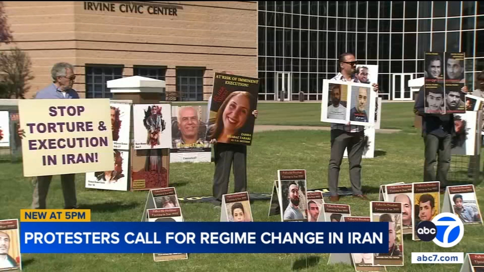 Iranian-American community rallies in Irvine to commemorate victims of crackdown on protests