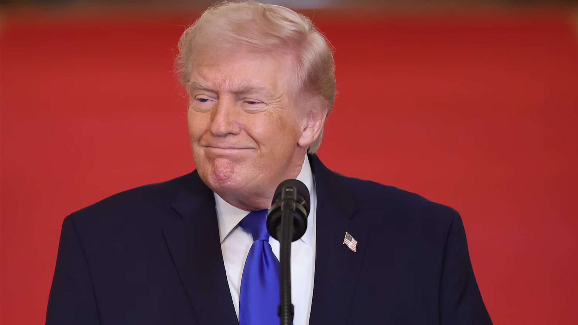 President Donald Trump speaks during the 'Angel Families Remembrance Ceremony' at the White House in Washington, February 23, 2026.