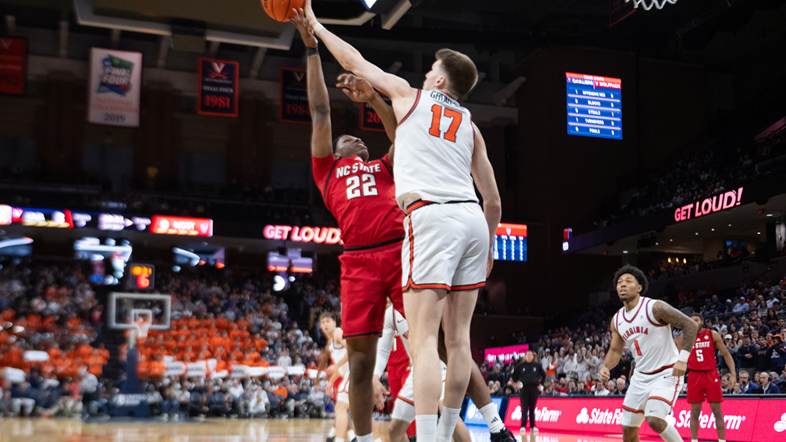 De Ridder scores 19 as No. 11 Virginia blasts NC State, 90-61