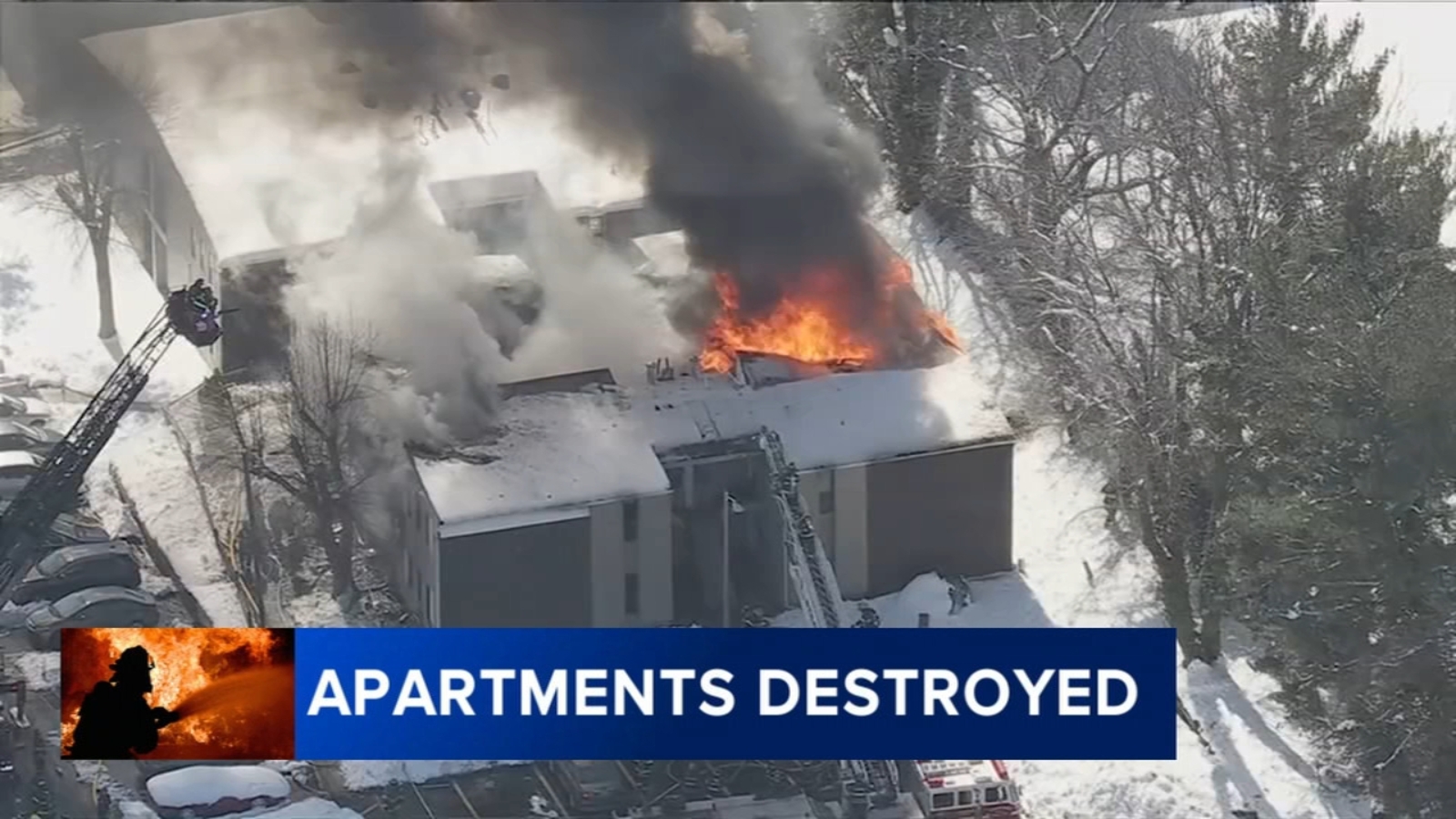 Fire destroys Lindenwold apartments, leaving 8 families displaced, including former firefighter