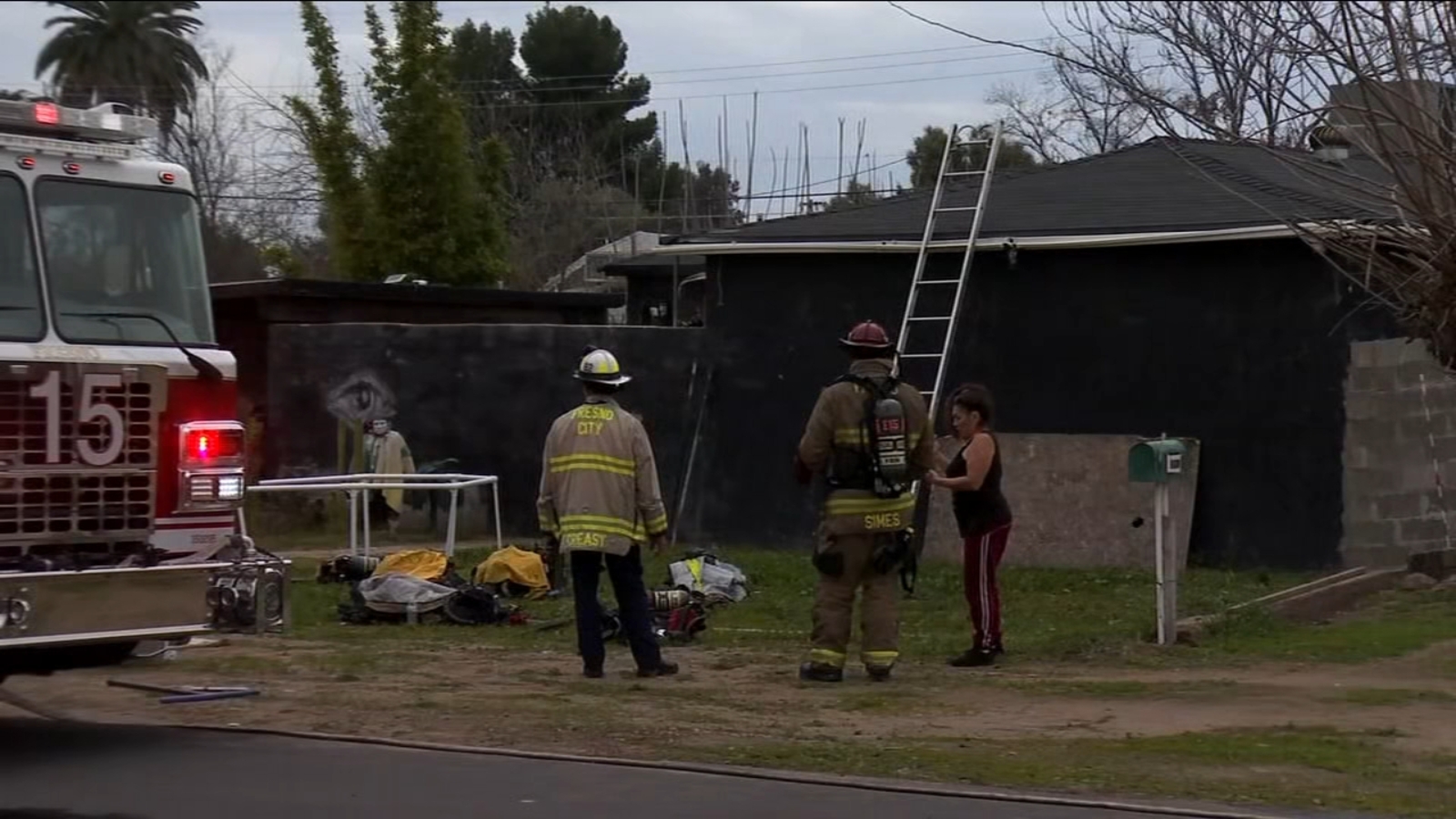 1 person hospitalized after house catches fire in Southeast Fresno