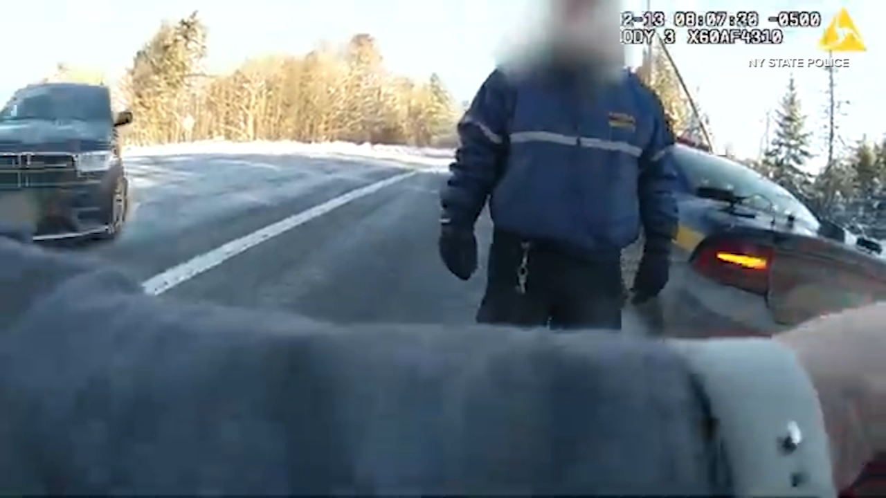 Trooper survives crash, terrifying bodycam video shows
