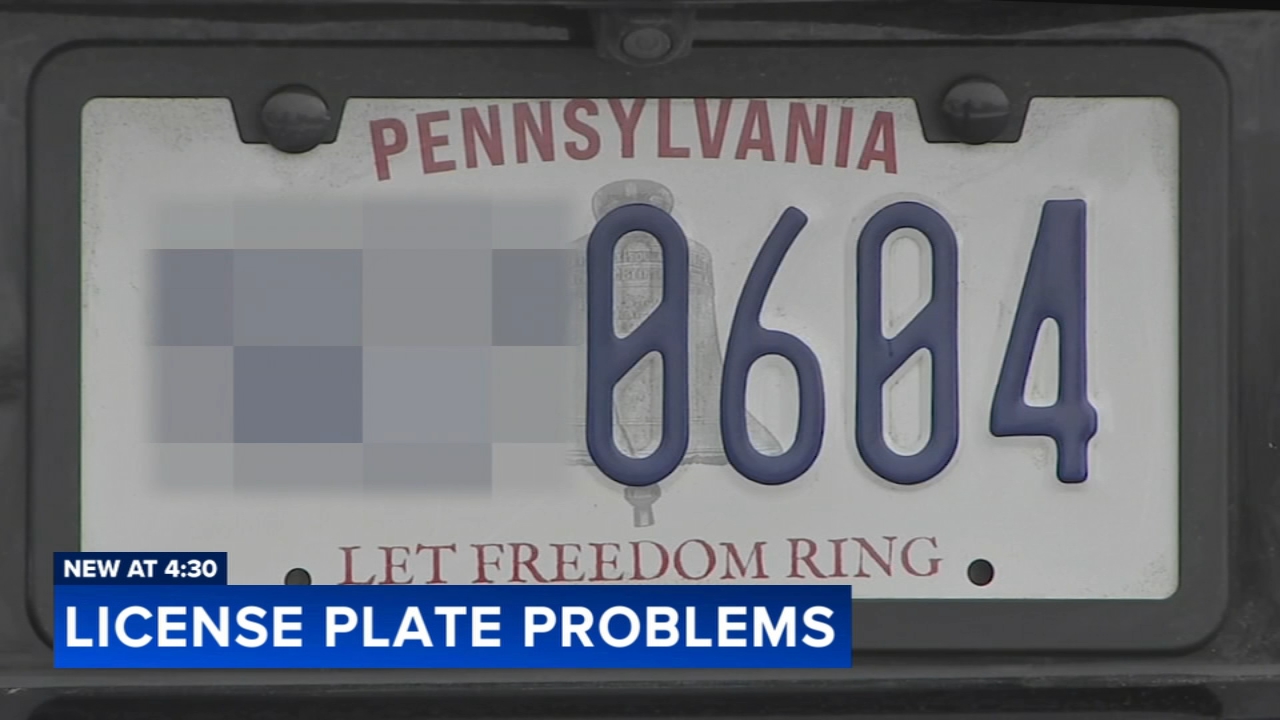 Drivers receiving wrong toll bills due to new Pennsylvania plate design