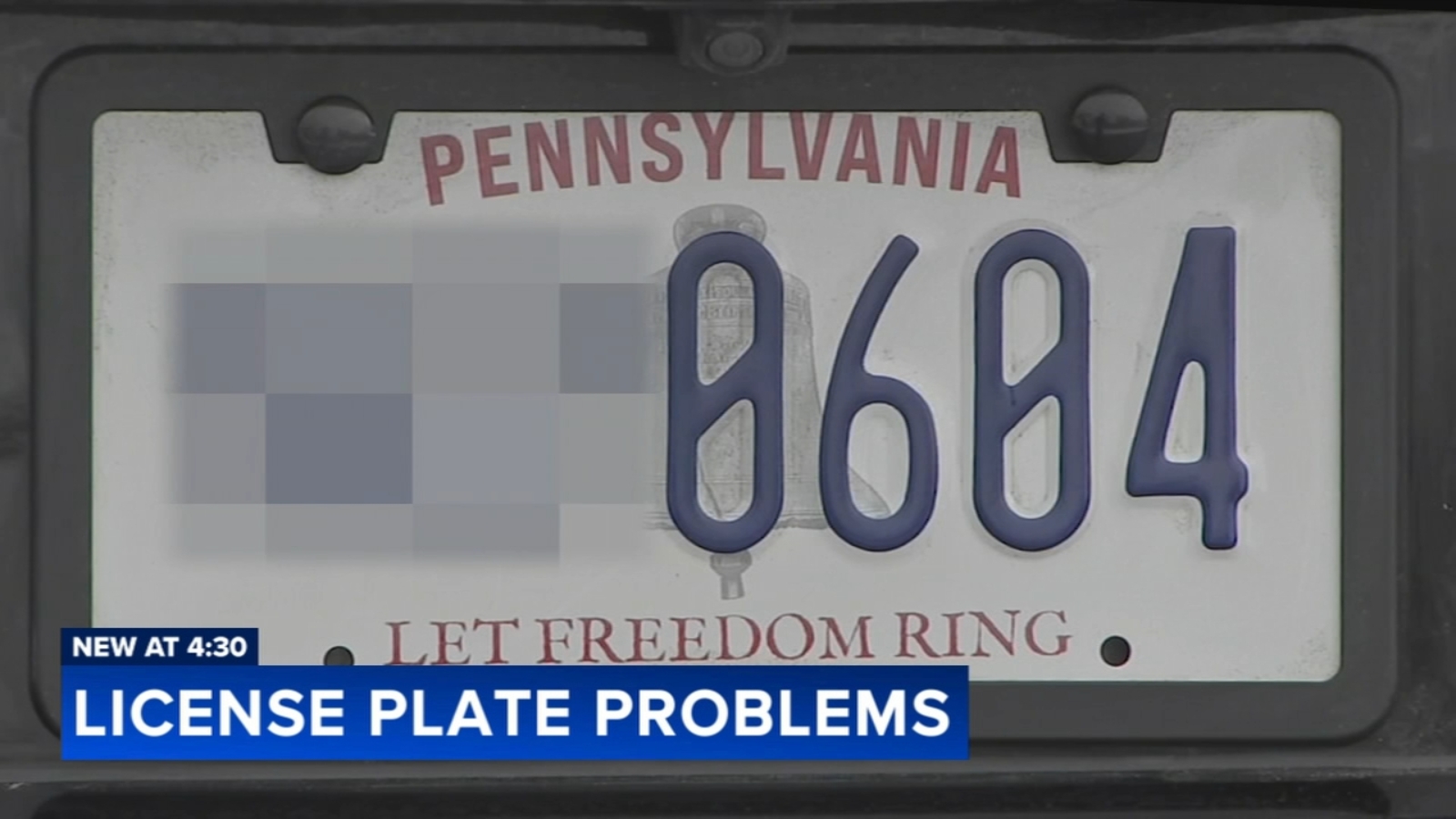 Drivers receiving wrong toll bills due to new Pennsylvania plate design