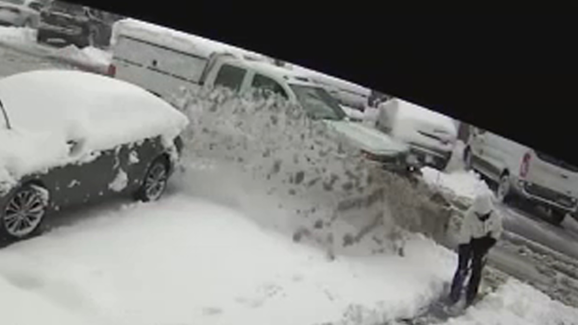 Fishtown man hit by wall of snow from passing plow