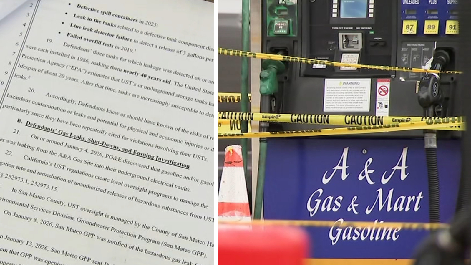 100 Burlingame businesses file lawsuit against gas station, operator over gas leak