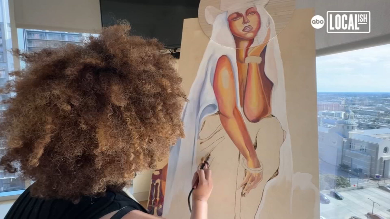 Artist etches Black culture through wood-burning