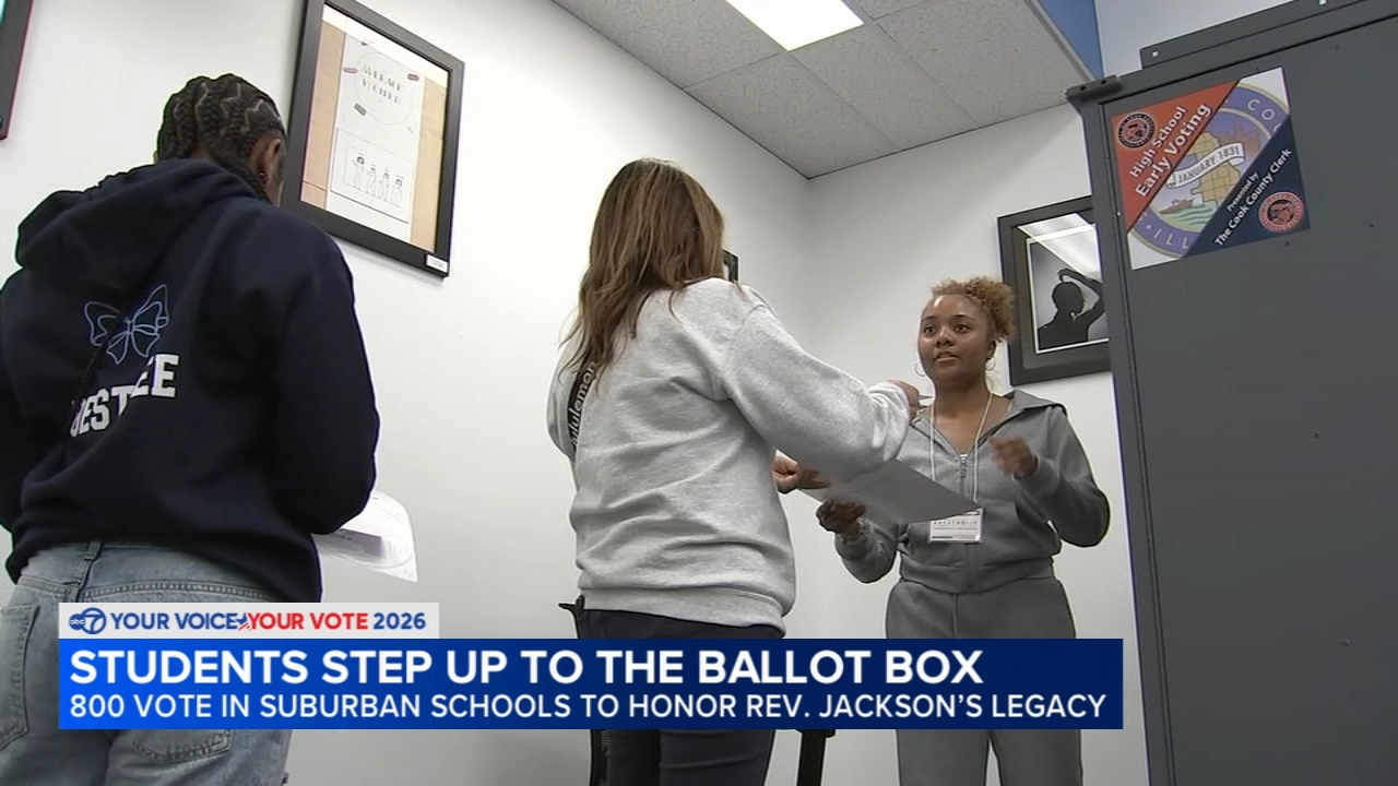 Hundreds of suburban students step up to ballot box, vote in primary