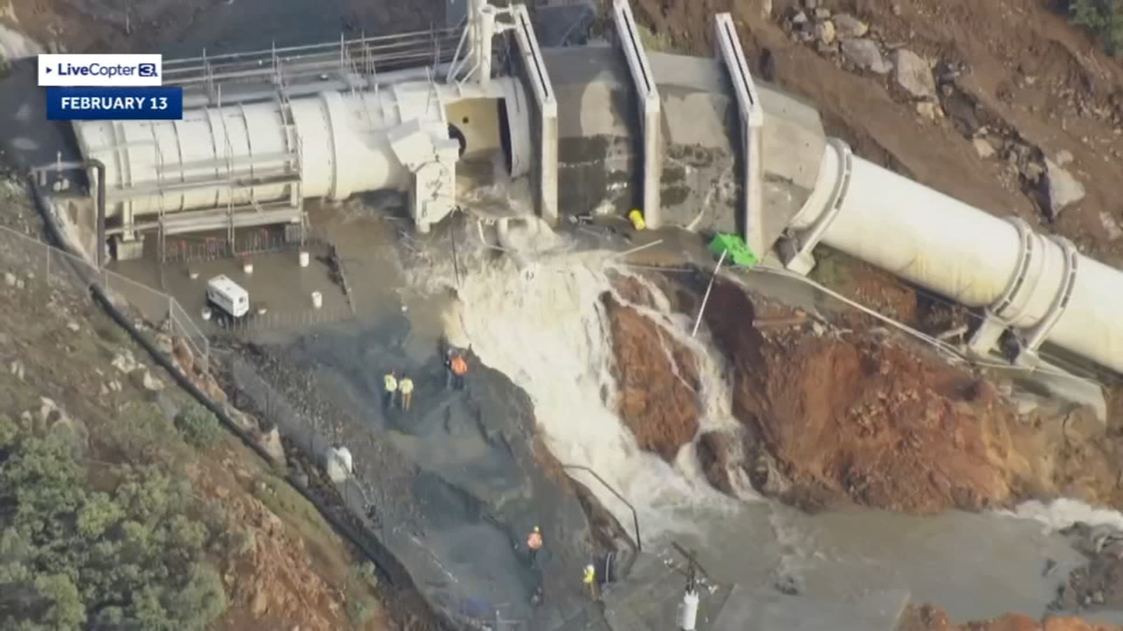 Worker swept away in Sierra foothills pipeline rupture recovering from broken bones, collapsed lung