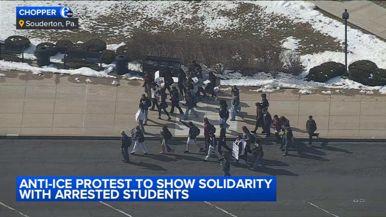Souderton students stage walkout to support teens arrested in Quakertown