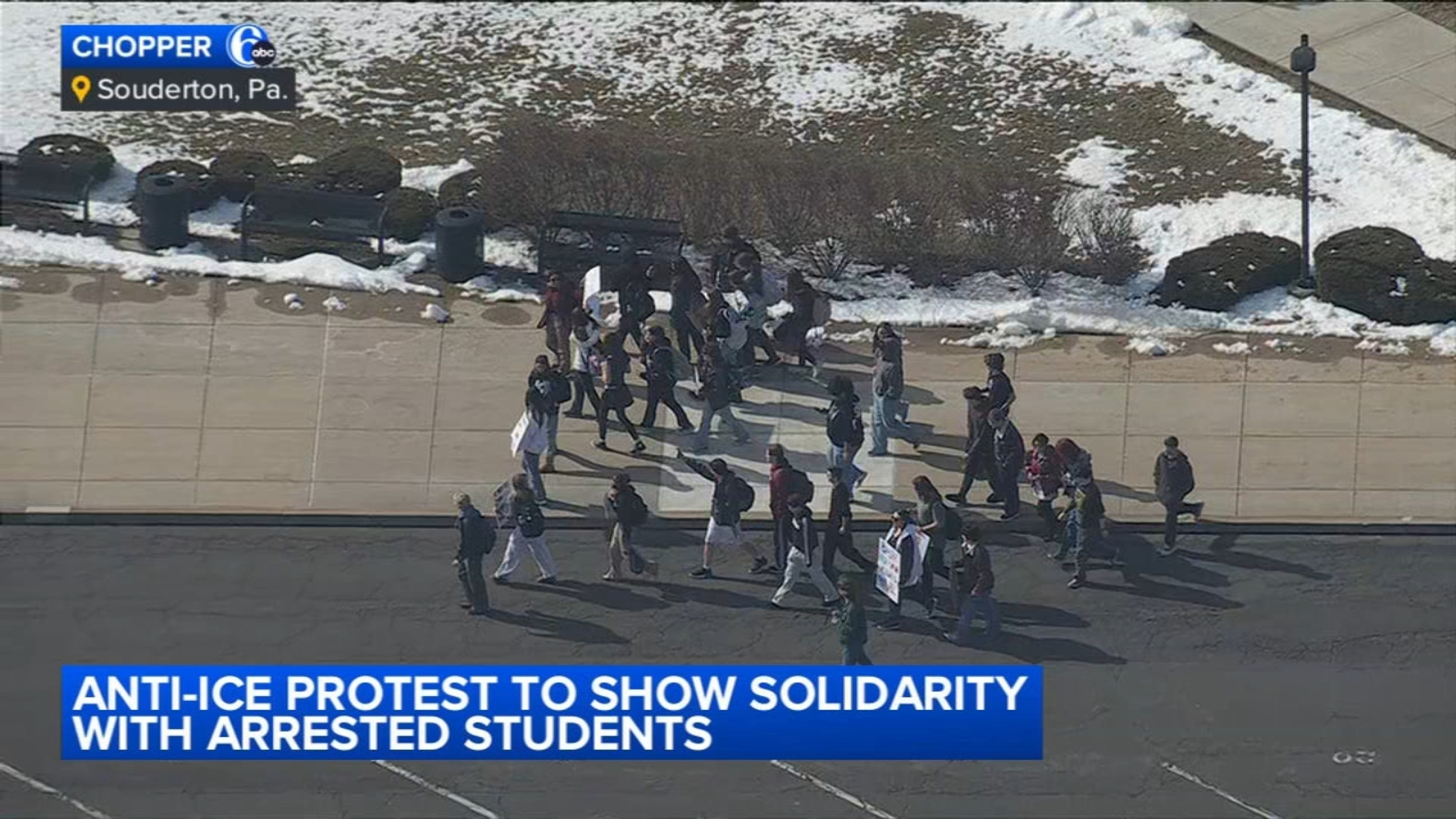 Students stage walkout to support teens arrested in Quakertown