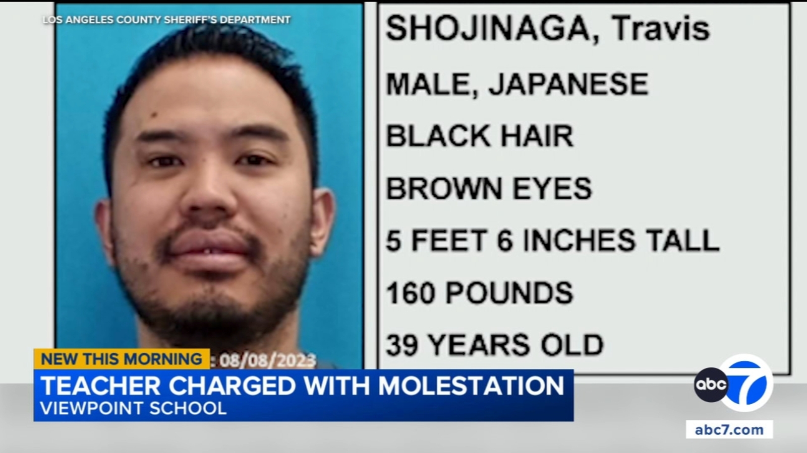Calabasas teacher Travis Takeshi Shojinaga charged with molestation, possession of child sexual abuse material Calabasas teacher Travis Takeshi Shojinaga charged with molestation, possession of child sexual abuse material