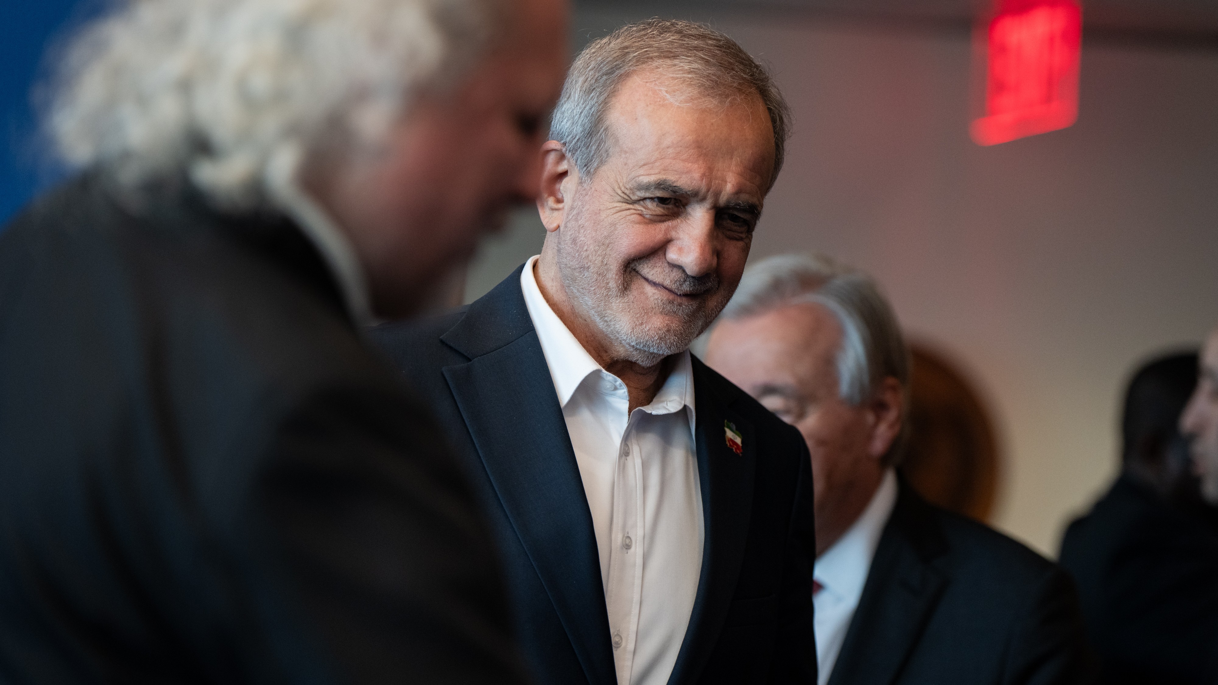 FILE - Masoud Pezeshkian, the President of Iran, attends the United Nations General Assembly at United Nations headquarters, on Sept. 25, 2025.