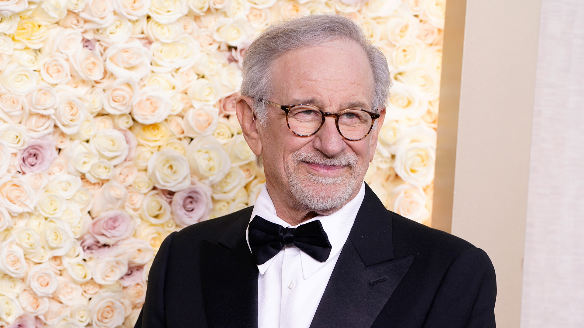 Steven Spielberg arrives at the 81st Golden Globe Awards on Sunday, Jan. 7, 2024, at the Beverly Hilton in Beverly Hills, Calif.