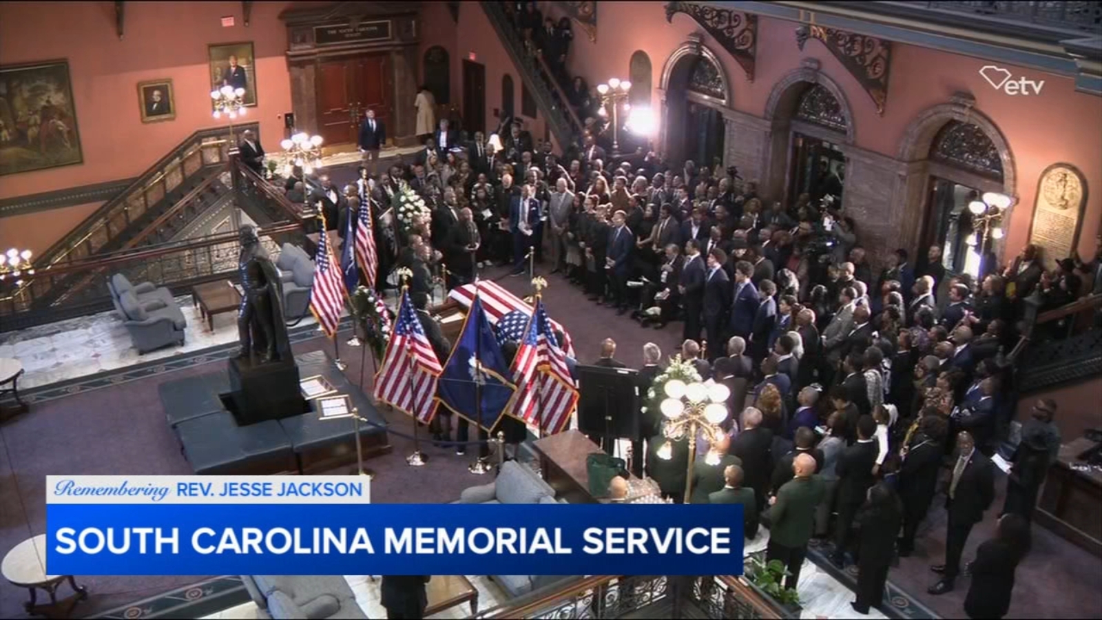 After a storied civil rights career, Jesse Jackson heads home to South Carolina to lie in state