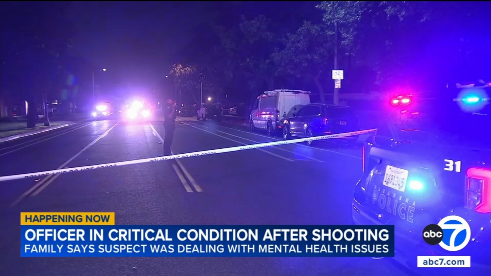 Pasadena gun battle: Police officer in critical condition, family members identify suspect Pasadena gun battle: Police officer in critical condition, family members identify suspect