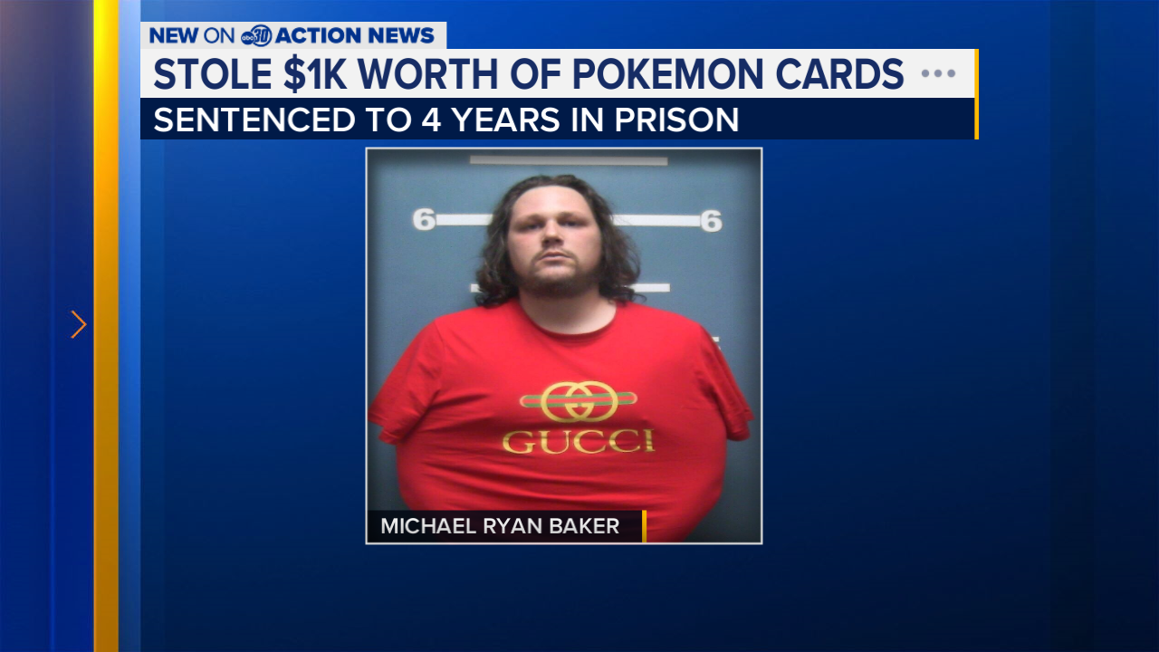 Fresno man sentenced after stealing $1,000 worth of Pokmon cards - ABC30  Fresno