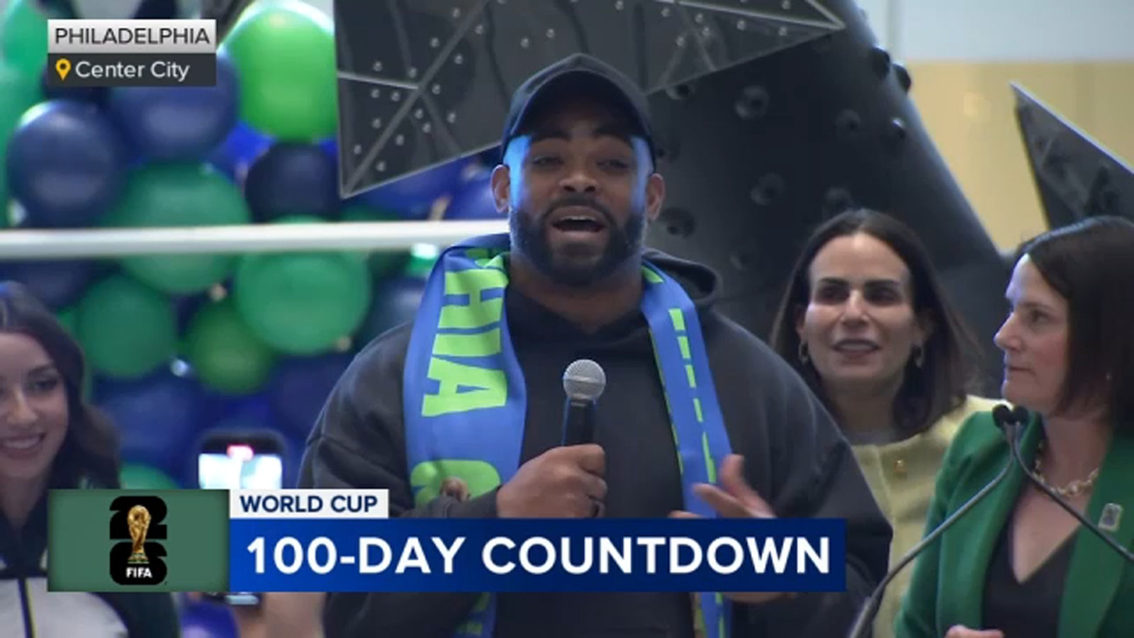 Celebration marks 100 days until FIFA World Cup in Philadelphia