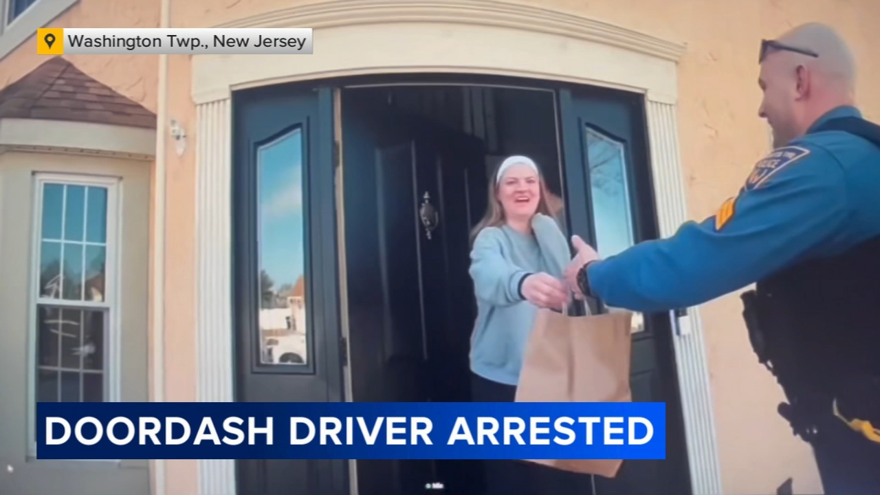 Police finish DoorDash delivery after arresting driver in New Jersey