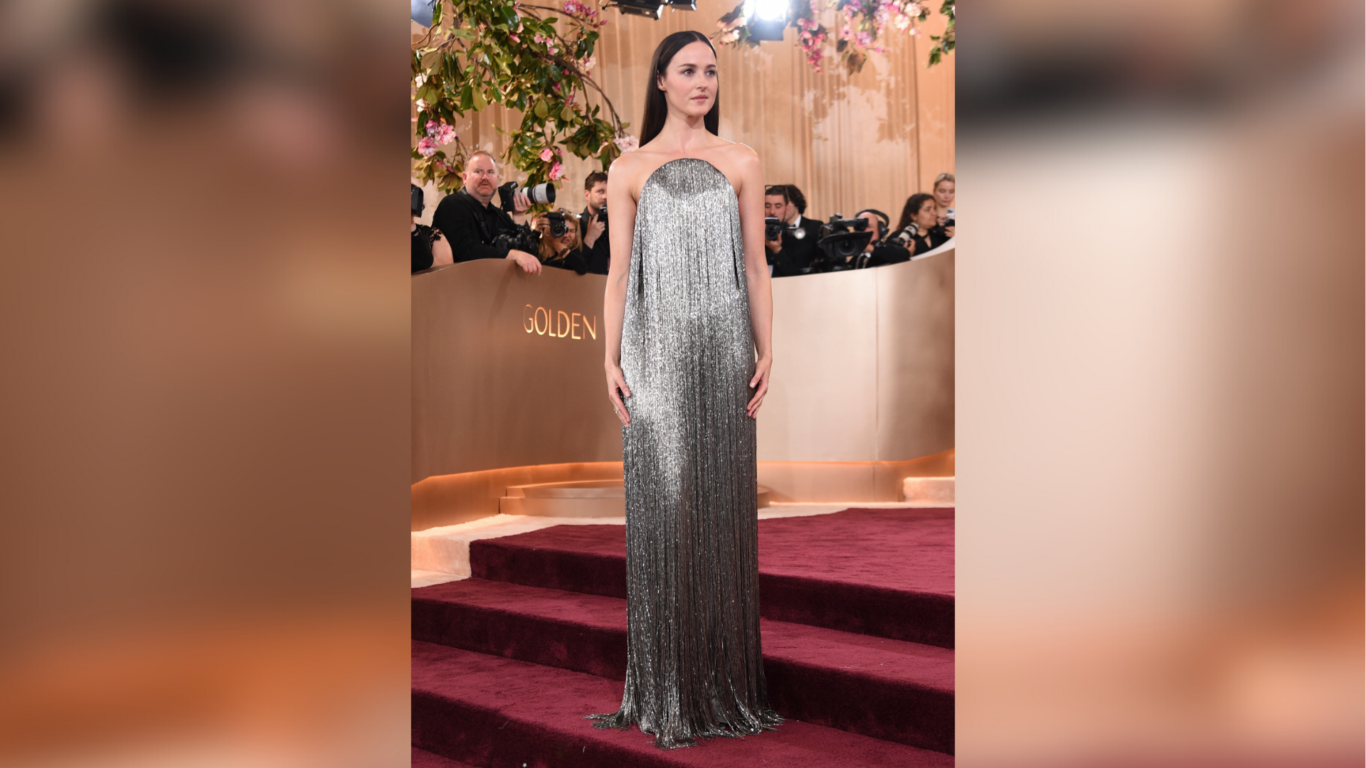 Renate Reinsve arrives at the 83rd Golden Globes on Sunday, Jan. 11, 2026, at the Beverly Hilton in Beverly Hills, Calif.