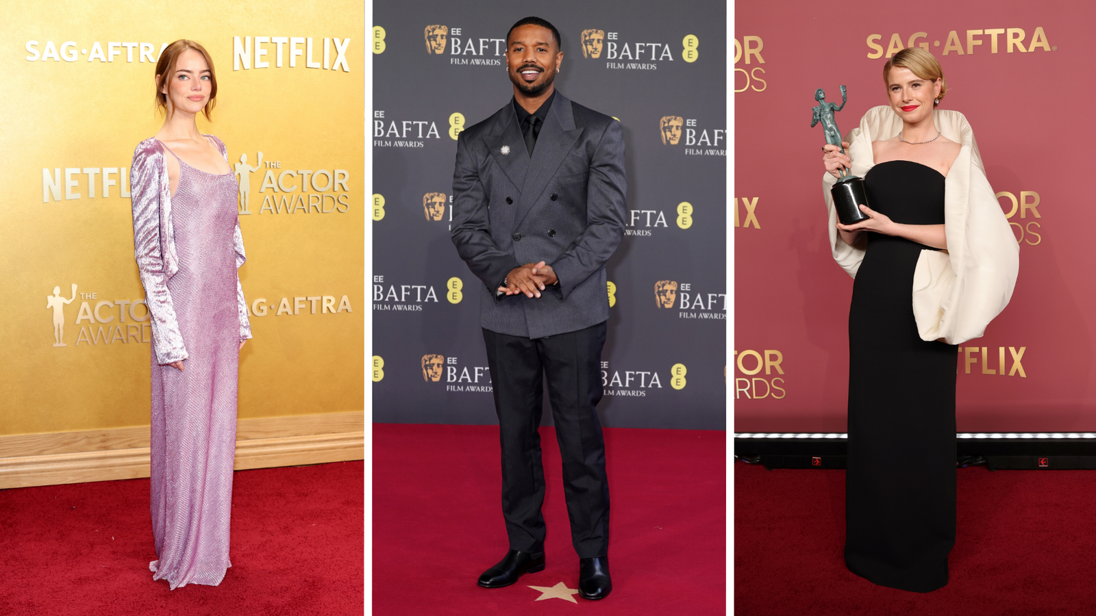 Red carpet fashion: What some of the biggest stars have been wearing this awards season