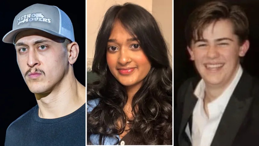 Jorge Pederson, Savitha Shan e Ryder Harrington.