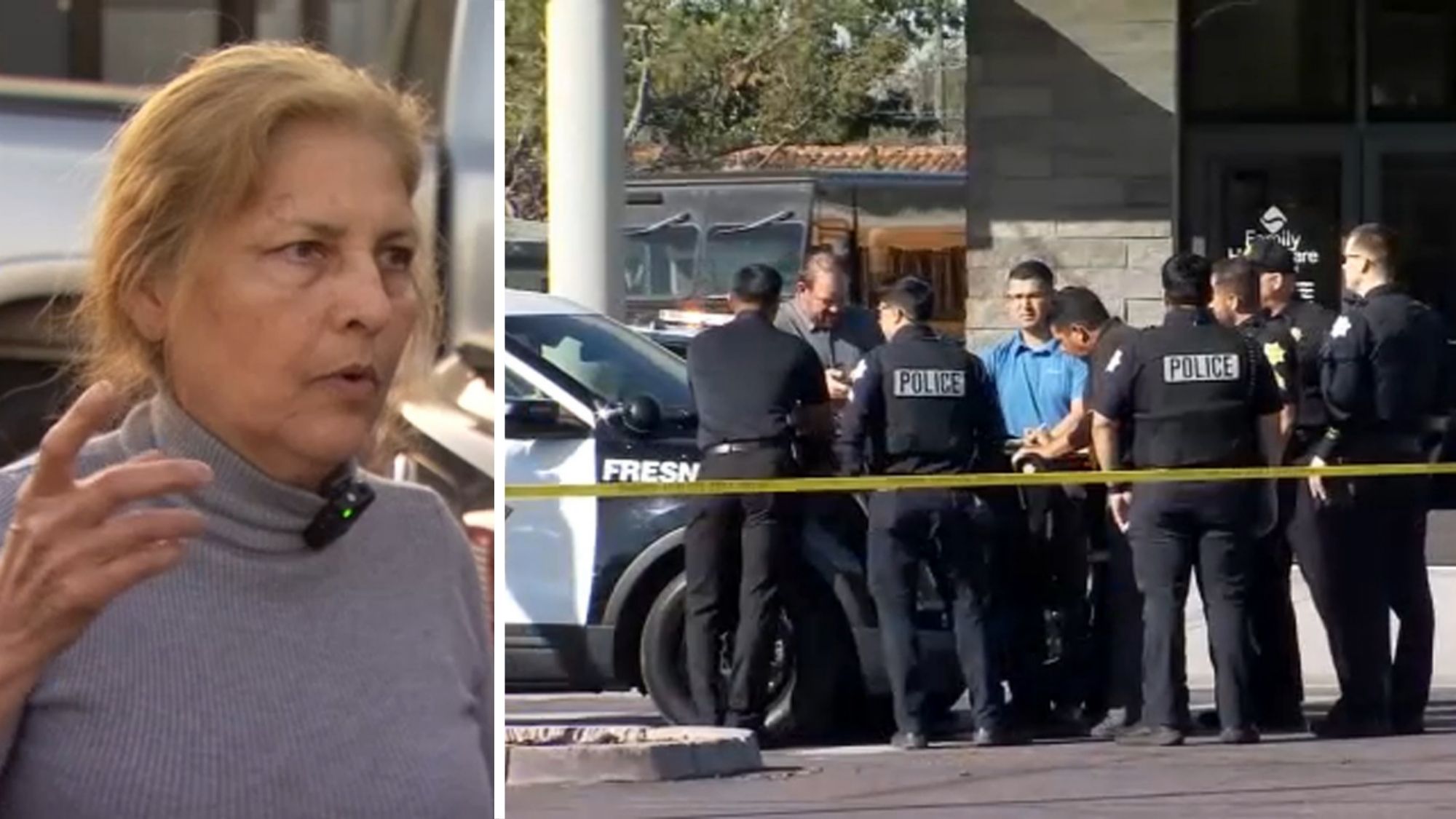 Witness recounts the 'terrifying' moments gunfire erupts inside Central Fresno health clinic