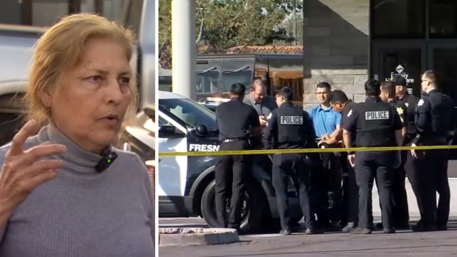 Witness recounts the 'terrifying' moments gunfire erupts inside Central Fresno health clinic