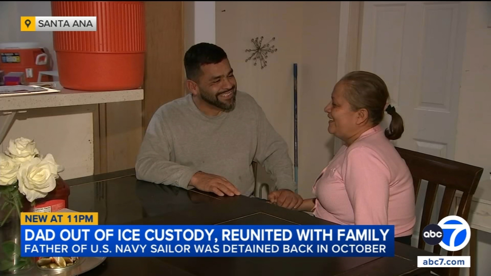 SoCal father of US Navy sailor out of ICE custody, reunited with family ...